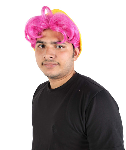 Wigs2you H-7065 大人用メンズ ファンタジーポップアイドル フルウィッグ 帽子付き ロングストレート 合成繊維 ハロウィン、コスプレ、パーティー、ステージイベントに