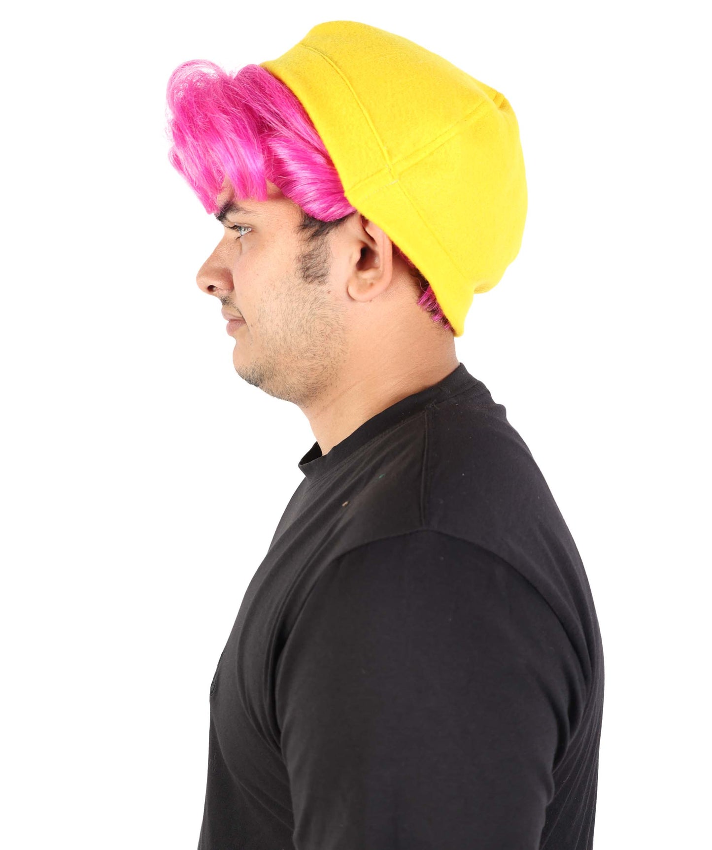 Wigs2you H-7065 大人用メンズ ファンタジーポップアイドル フルウィッグ 帽子付き ロングストレート 合成繊維 ハロウィン、コスプレ、パーティー、ステージイベントに