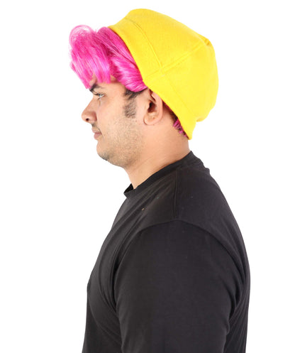 Wigs2you H-7065 大人用メンズ ファンタジーポップアイドル フルウィッグ 帽子付き ロングストレート 合成繊維 ハロウィン、コスプレ、パーティー、ステージイベントに