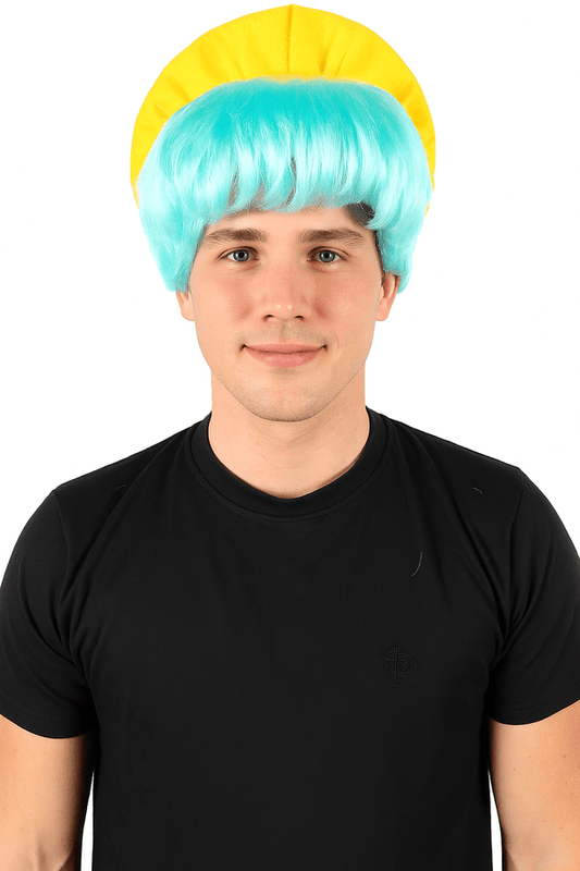 Wigs2you H-7066 大人用メンズショートブルーレイクフルウィッグ ソフト合成繊維 アニメ、舞台公演、コスチュームイベントに最適