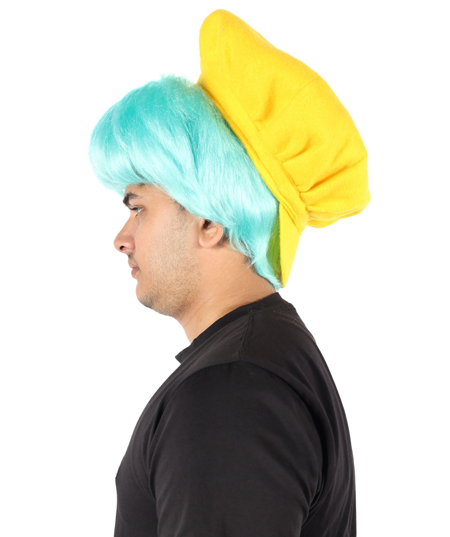Wigs2you H-7066 大人用メンズショートブルーレイクフルウィッグ ソフト合成繊維 アニメ、舞台公演、コスチュームイベントに最適