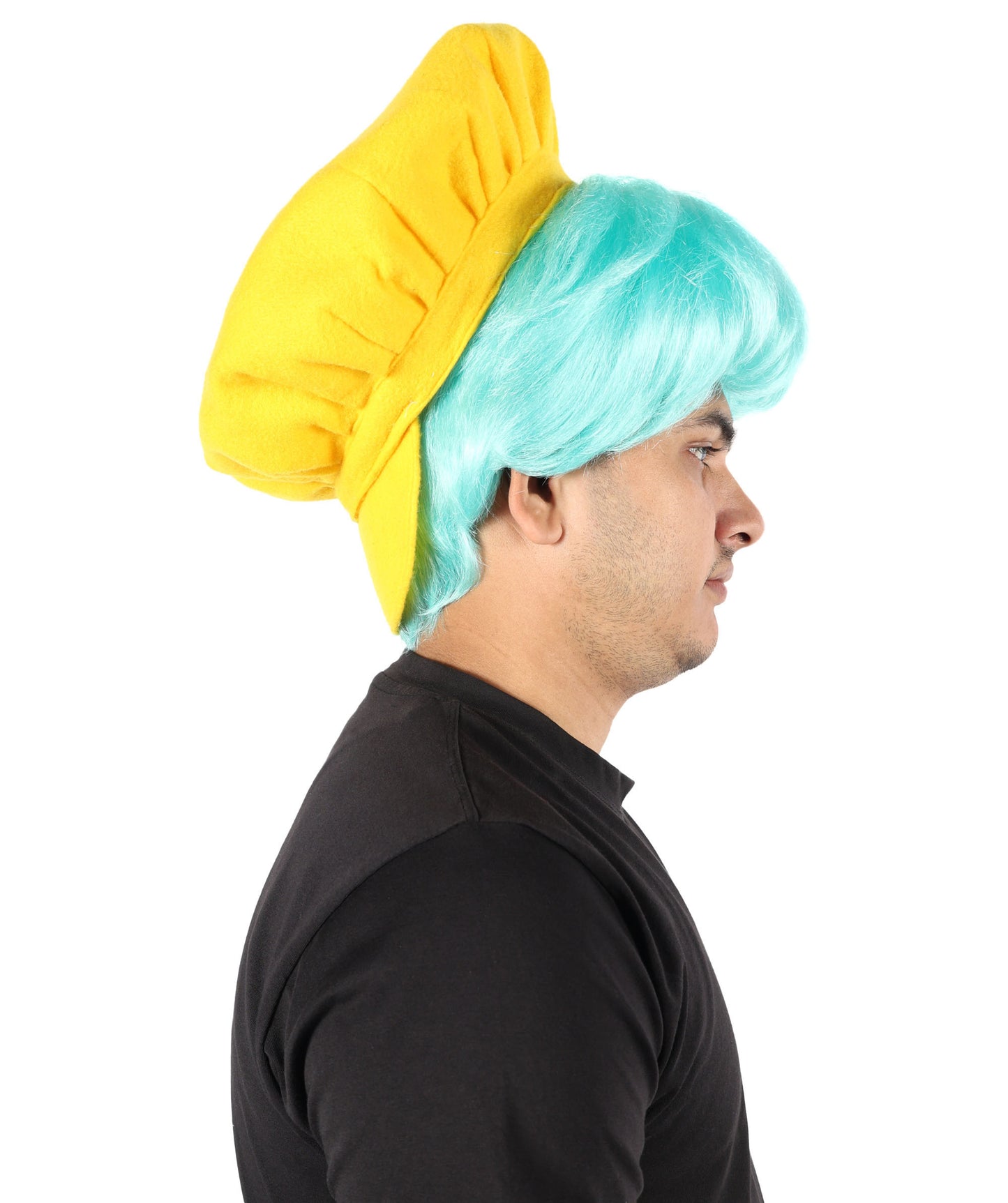 Wigs2you H-7066 大人用メンズショートブルーレイクフルウィッグ ソフト合成繊維 アニメ、舞台公演、コスチュームイベントに最適