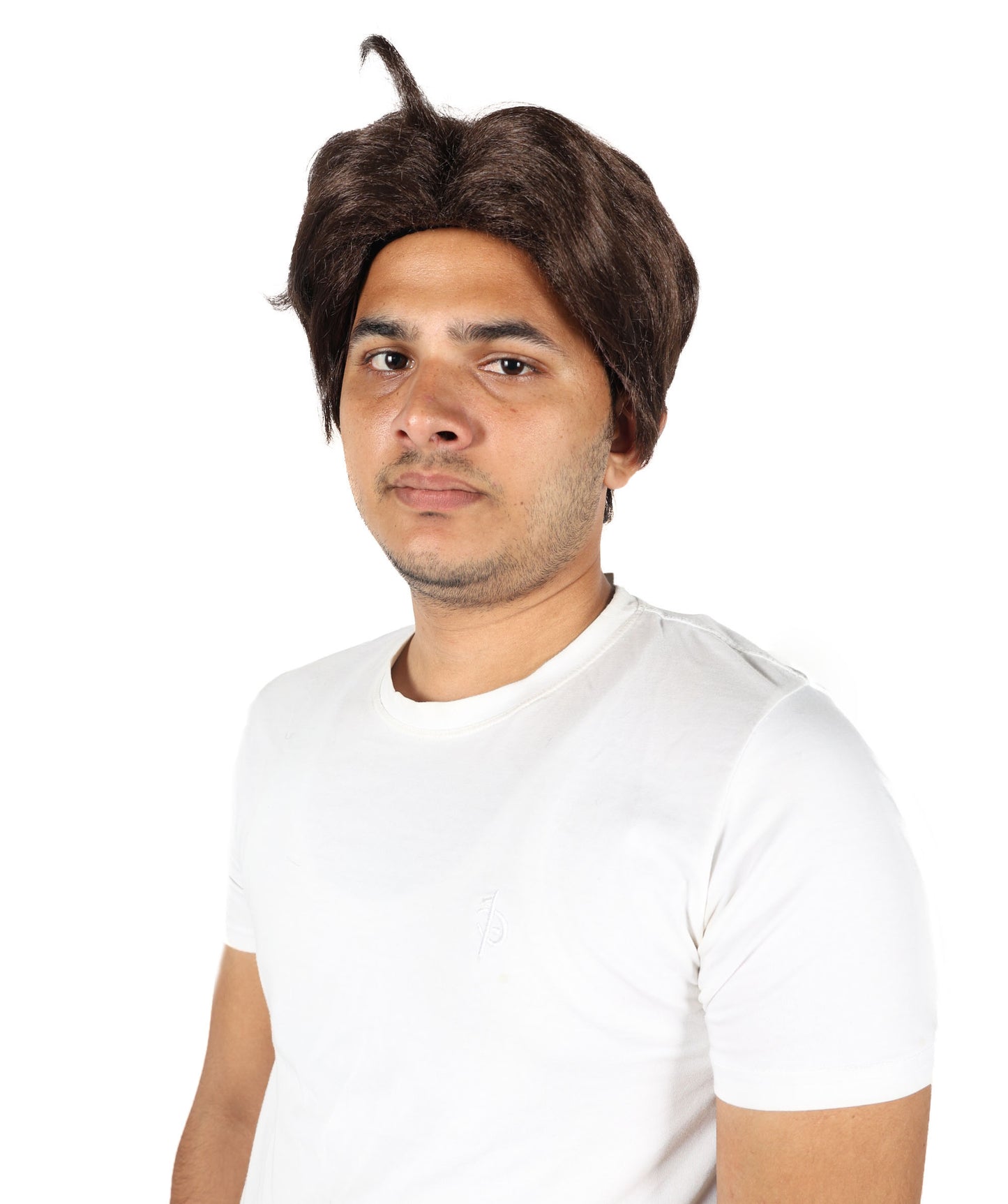 Wigs2you H-7067 大人用 メンズ ショート スパイキー フルウィッグ ダークブラウン 難燃性合成繊維 調節可能なキャップ付き コスチュームやコスプレに