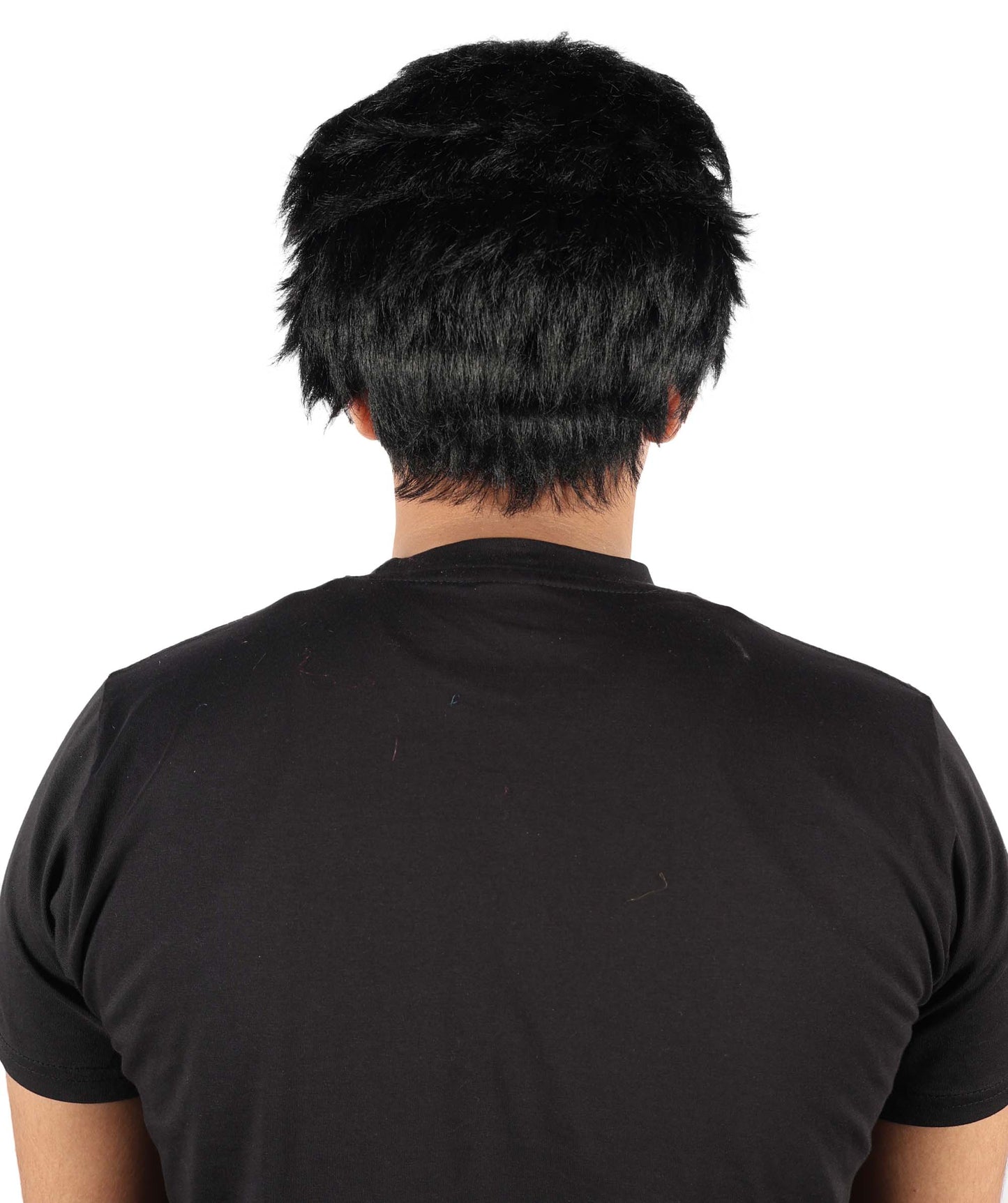 Wigs2you H-7068 大人用ショートブラックレイヤードフルウィッグ（前髪付き）合成繊維製 コスプレ、ハロウィン、舞台、ロールプレイ用
