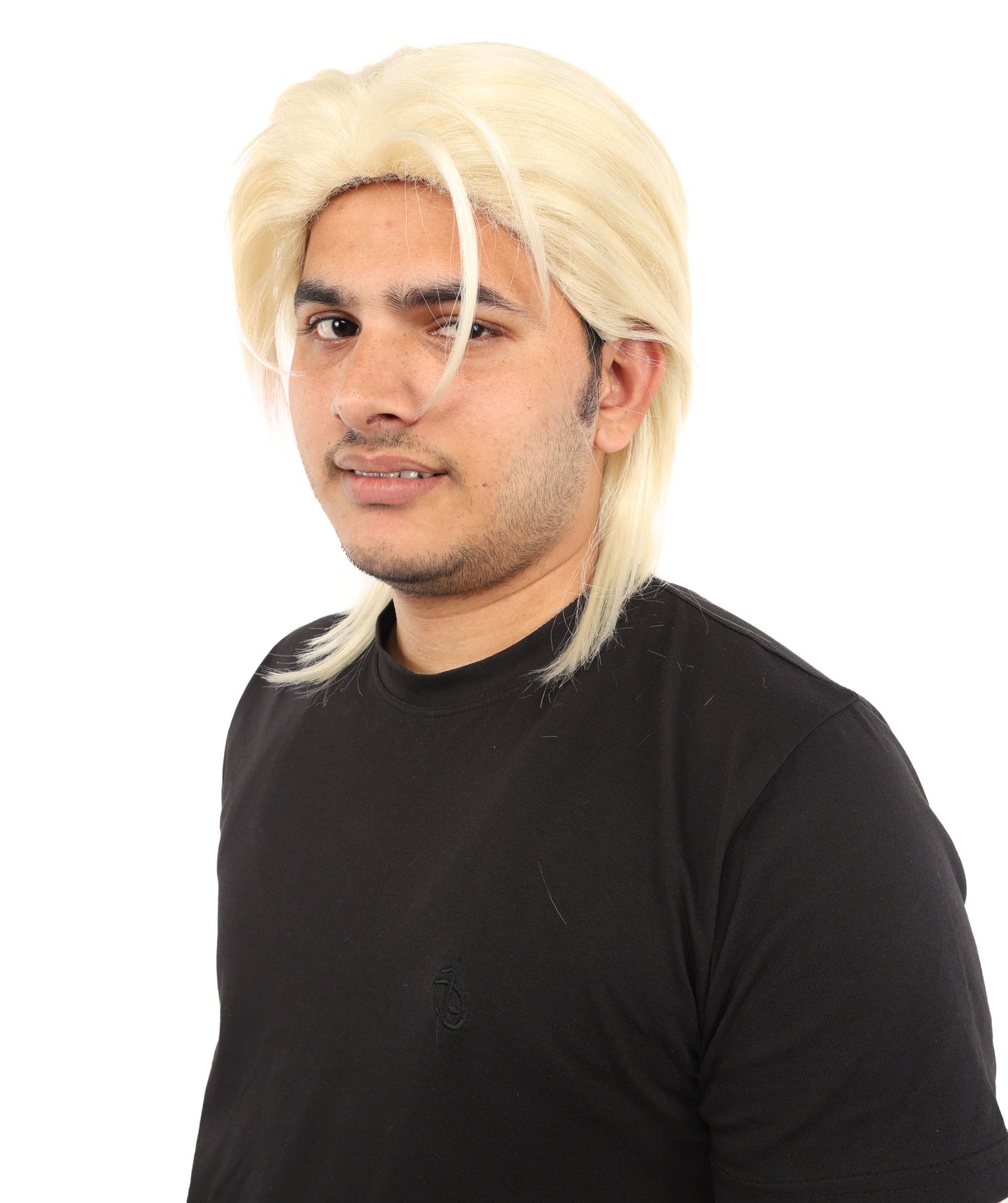 Wigs2you H-7074  大人男性用高級クチュール風フルウィッグ エレガントな合成繊維製。ハイファッションなコスプレ、パーティー、ステージパフォーマンスに最適