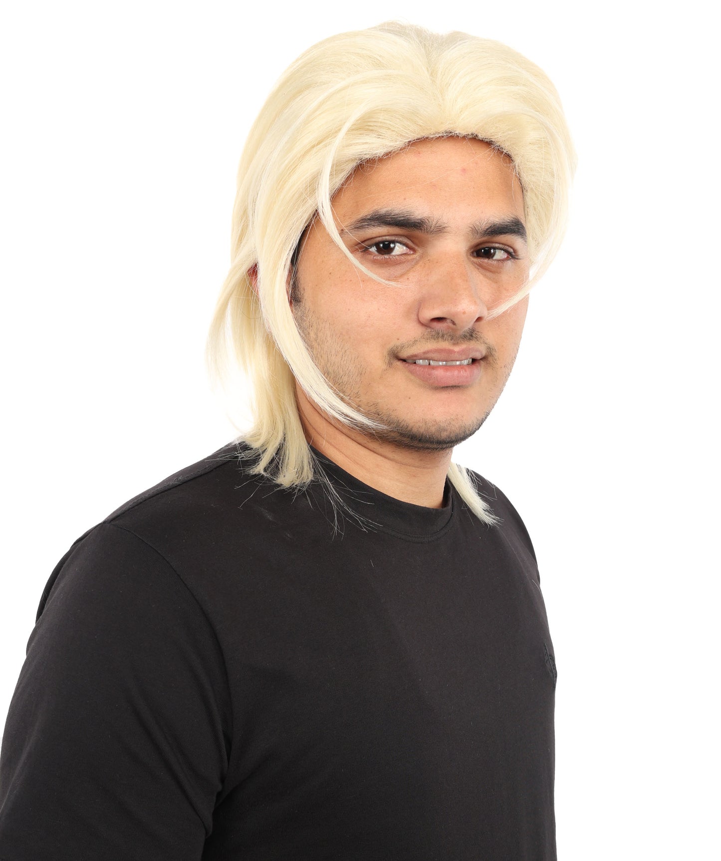 Wigs2you H-7074  大人男性用高級クチュール風フルウィッグ エレガントな合成繊維製。ハイファッションなコスプレ、パーティー、ステージパフォーマンスに最適