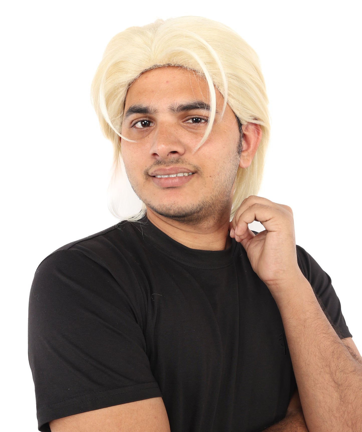 Wigs2you H-7074  大人男性用高級クチュール風フルウィッグ エレガントな合成繊維製。ハイファッションなコスプレ、パーティー、ステージパフォーマンスに最適