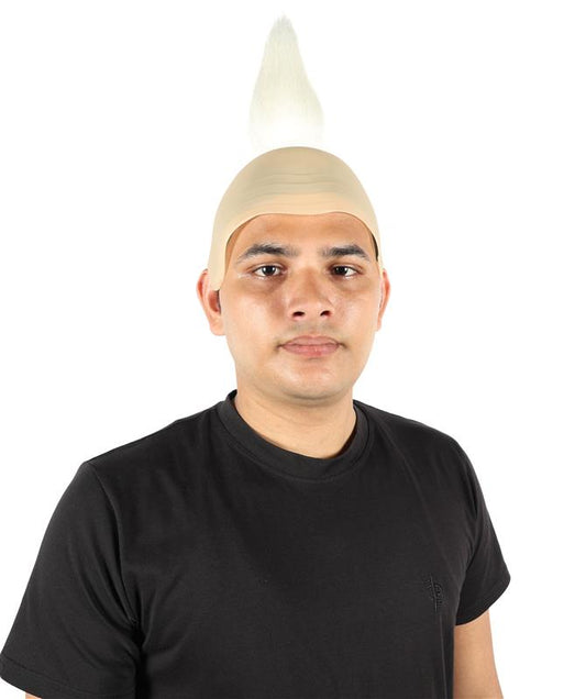 Wigs2you H-7077 大人用 メンズ 科学者風 フルウィッグ ホワイト タフツ付き 合成繊維 コスプレ、ハロウィン、テーマパーティーに最適