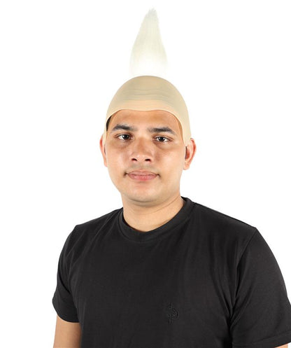 Wigs2you H-7077 大人用 メンズ 科学者風 フルウィッグ ホワイト タフツ付き 合成繊維 コスプレ、ハロウィン、テーマパーティーに最適