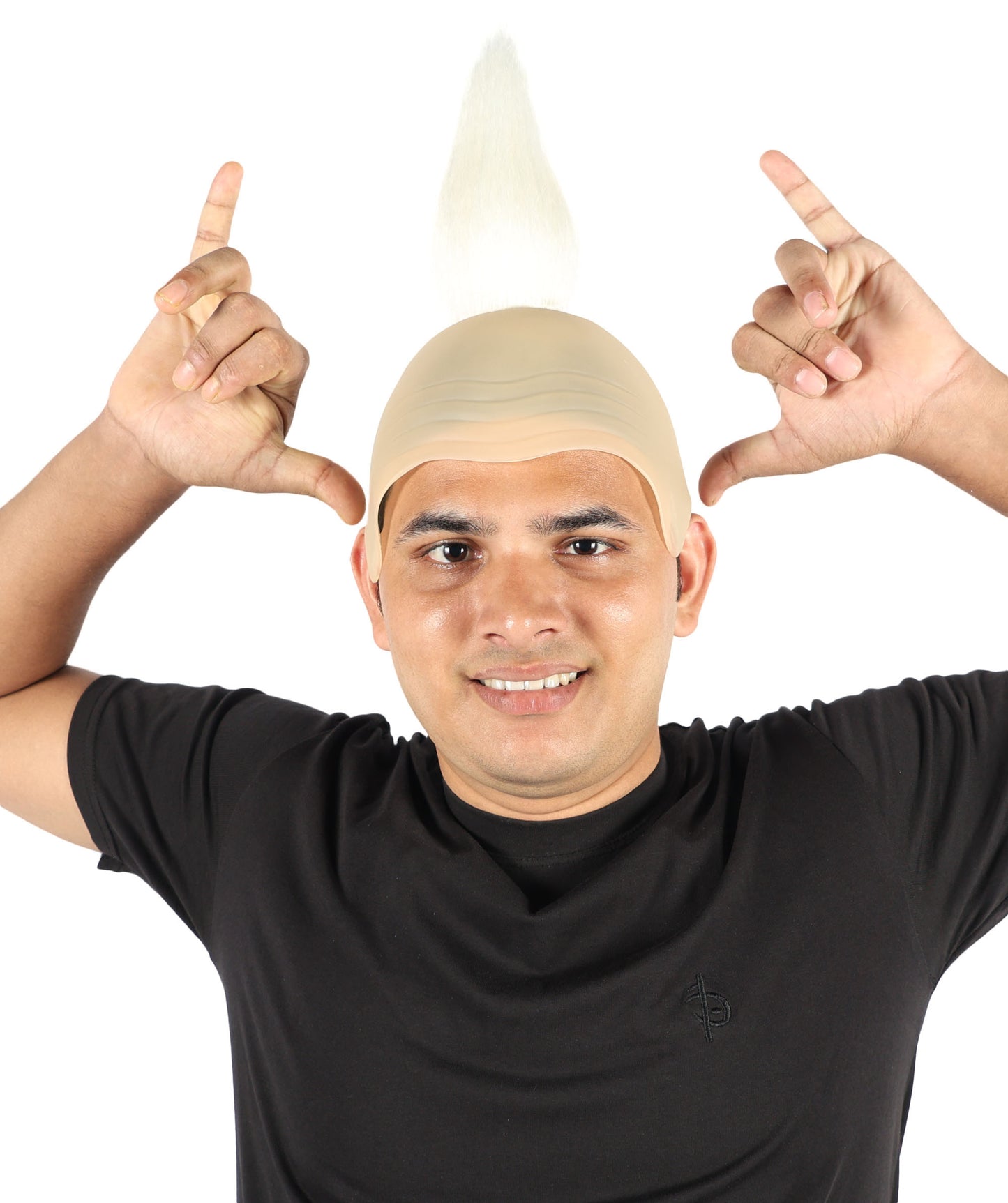 Wigs2you H-7077 大人用 メンズ 科学者風 フルウィッグ ホワイト タフツ付き 合成繊維 コスプレ、ハロウィン、テーマパーティーに最適