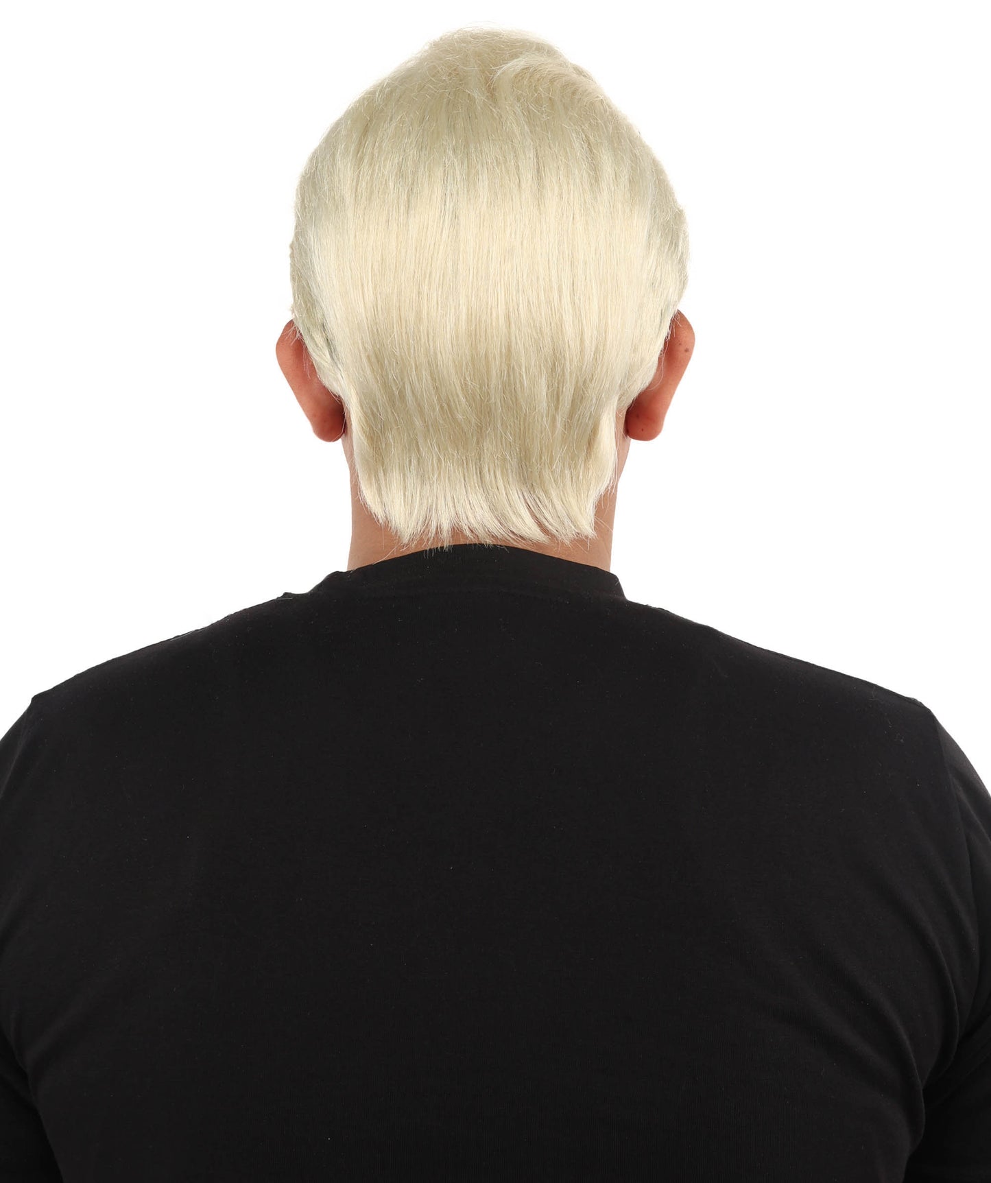Wigs2you H-7084  大人用 メンズ レトロ シルバーブロンド ショート フルウィッグ 合成繊維 調節可能なキャップ付き コスプレ、ハロウィン、舞台、テーマイベントに最適