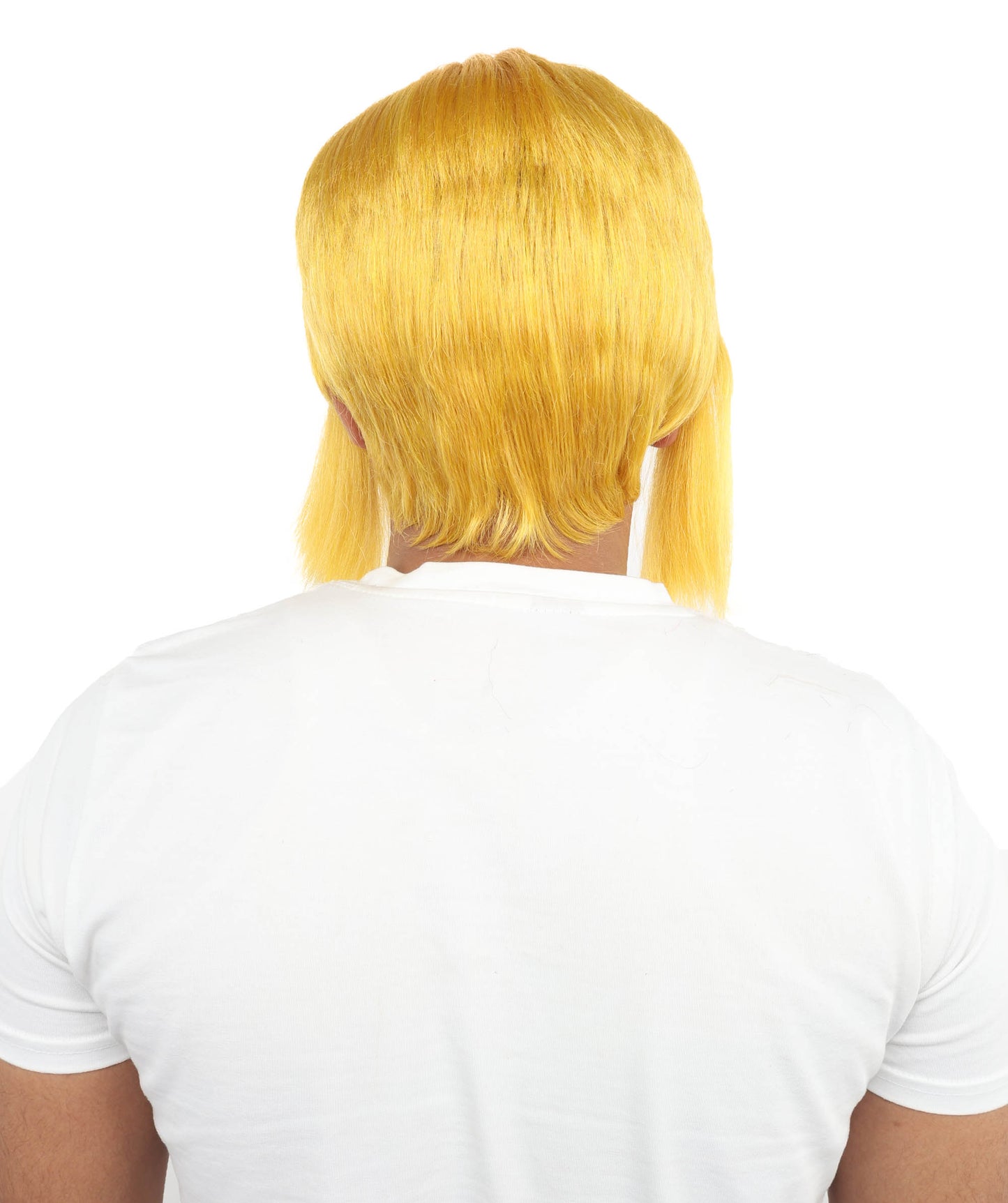 Wigs2you H-7086 大人用 メンズ ファンタジーヒーロー ショート レイヤード フルウィッグ イエロー＆ブロンド サイドバング付き 合成繊維 コスプレ、ハロウィン、ロールプレイ、ステージ用