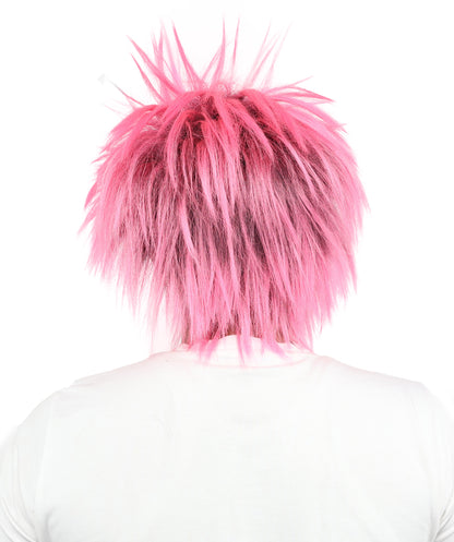 Wigs2you H-7092 大人男性用パーティーパンクウィッグ｜ミディアムスパイクマルチカラーヘアスタイル、調節可能なストラップと合成繊維使用、コスプレ、ハロウィン、カーニバル、パーティーに最適