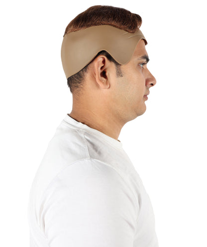 Wigs2you H-7094 大人男性用コメディ用かつら（スキンヘッドキャップ付き）｜ショート丈の赤褐色合成毛髪｜舞台やロールプレイ用のユーモラスなパーティー＆コスプレ用かつら