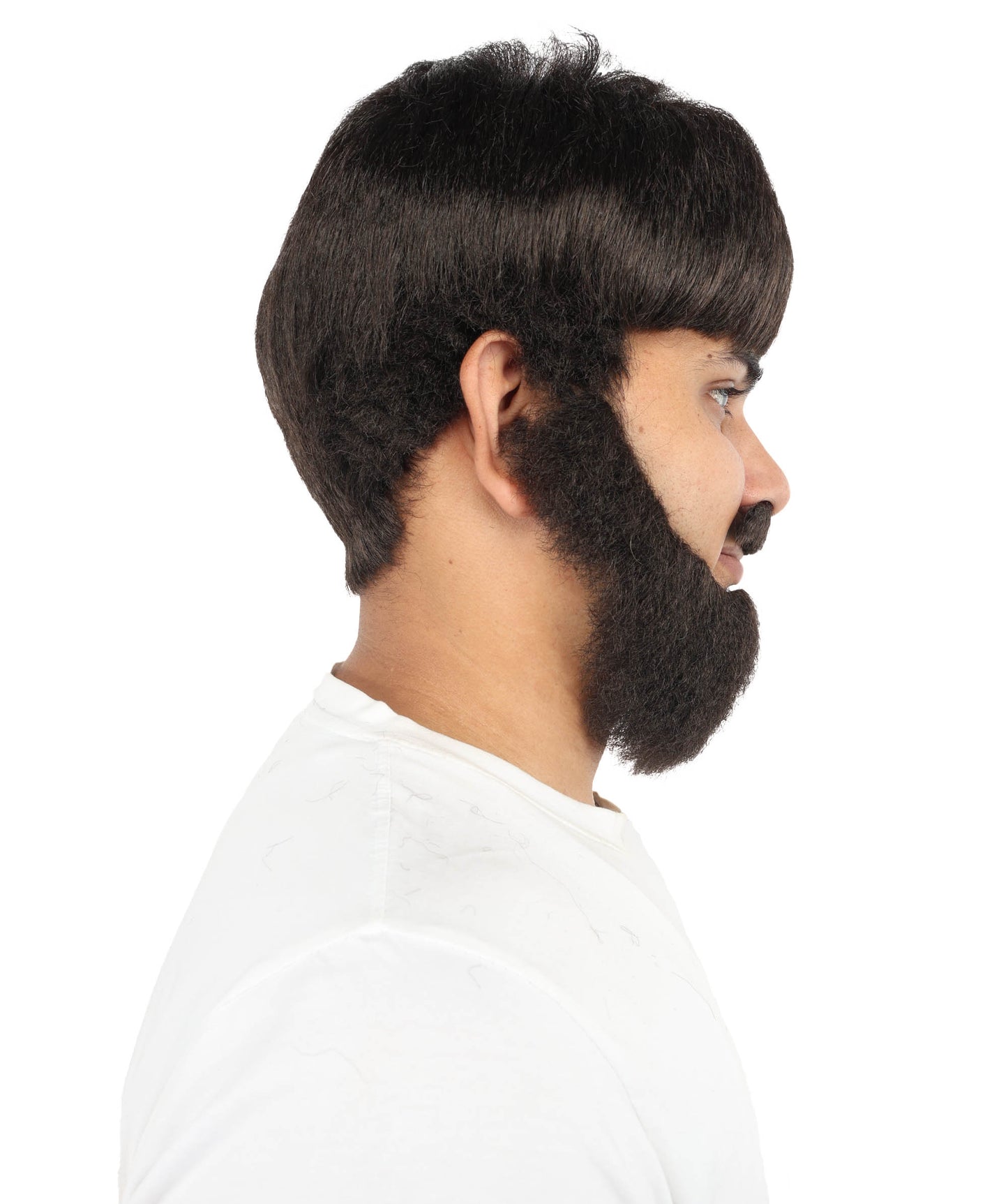 Wigs2you H-7100 大人男性用スコットランド人俳優風ウィッグ、あごひげ、口ひげセット｜ダークブラウンウィッグ｜ステージ、コスプレ、イベントに最適なサイズ調整可能