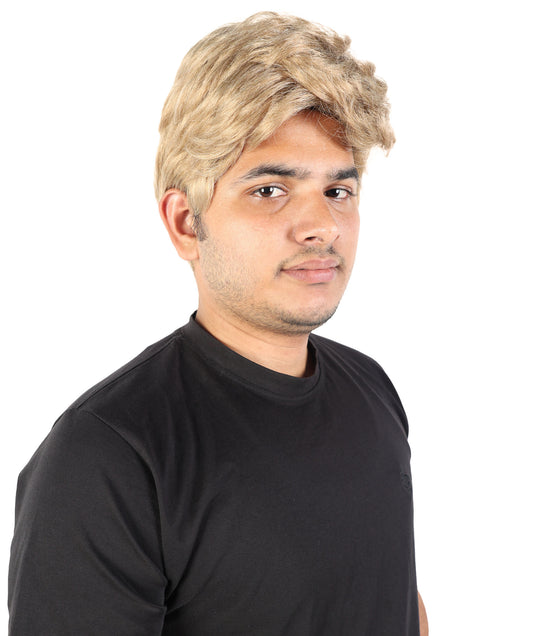 Wigs2you H-7105大人男性用エリートスタイルタスクフォースリーダーウィッグ｜サンディアッシュブロンドのタクティカルコスプレウィッグ（調節可能なキャップ付き）、ハロウィンやコンベンションに最適