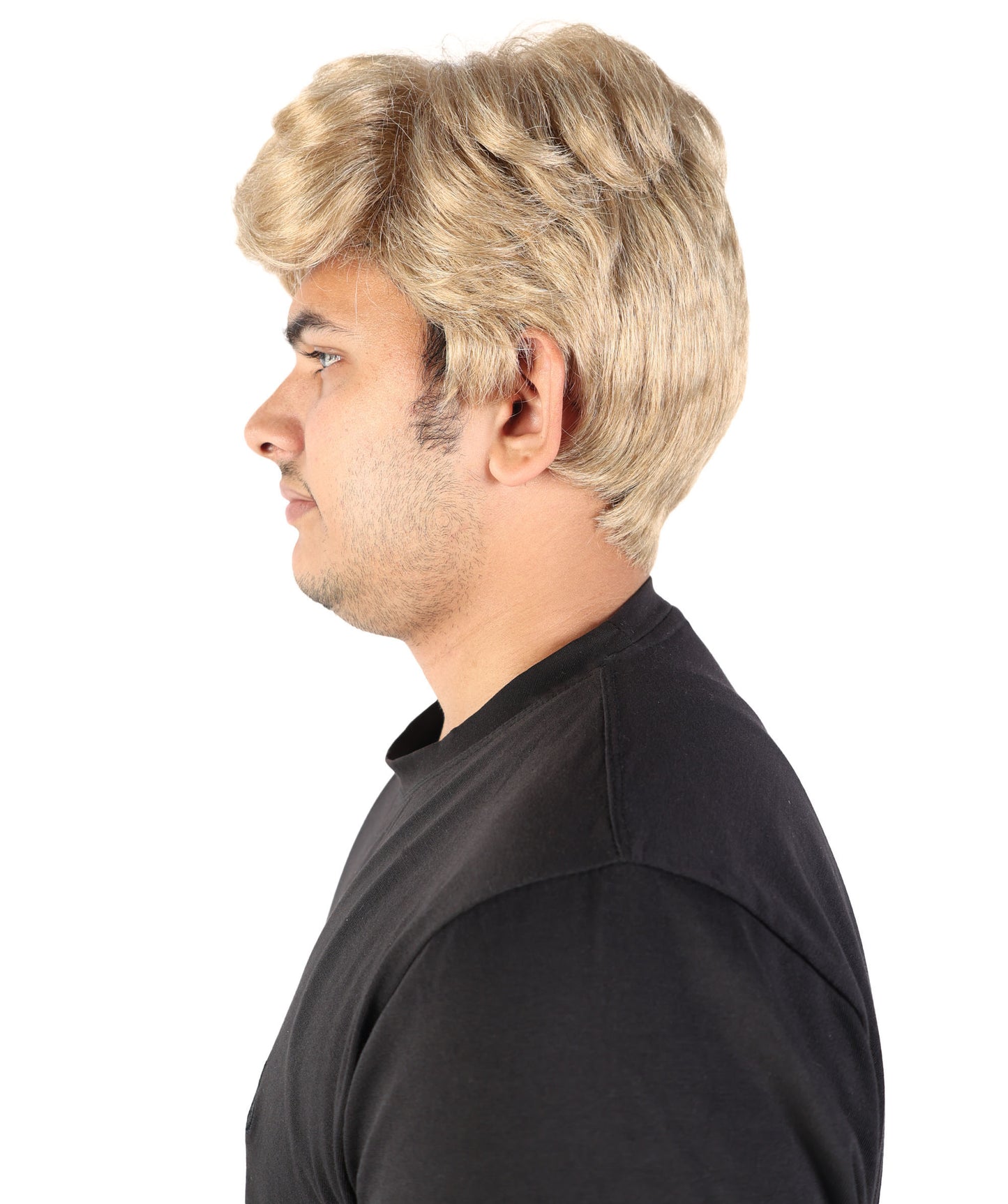 Wigs2you H-7105大人男性用エリートスタイルタスクフォースリーダーウィッグ｜サンディアッシュブロンドのタクティカルコスプレウィッグ（調節可能なキャップ付き）、ハロウィンやコンベンションに最適