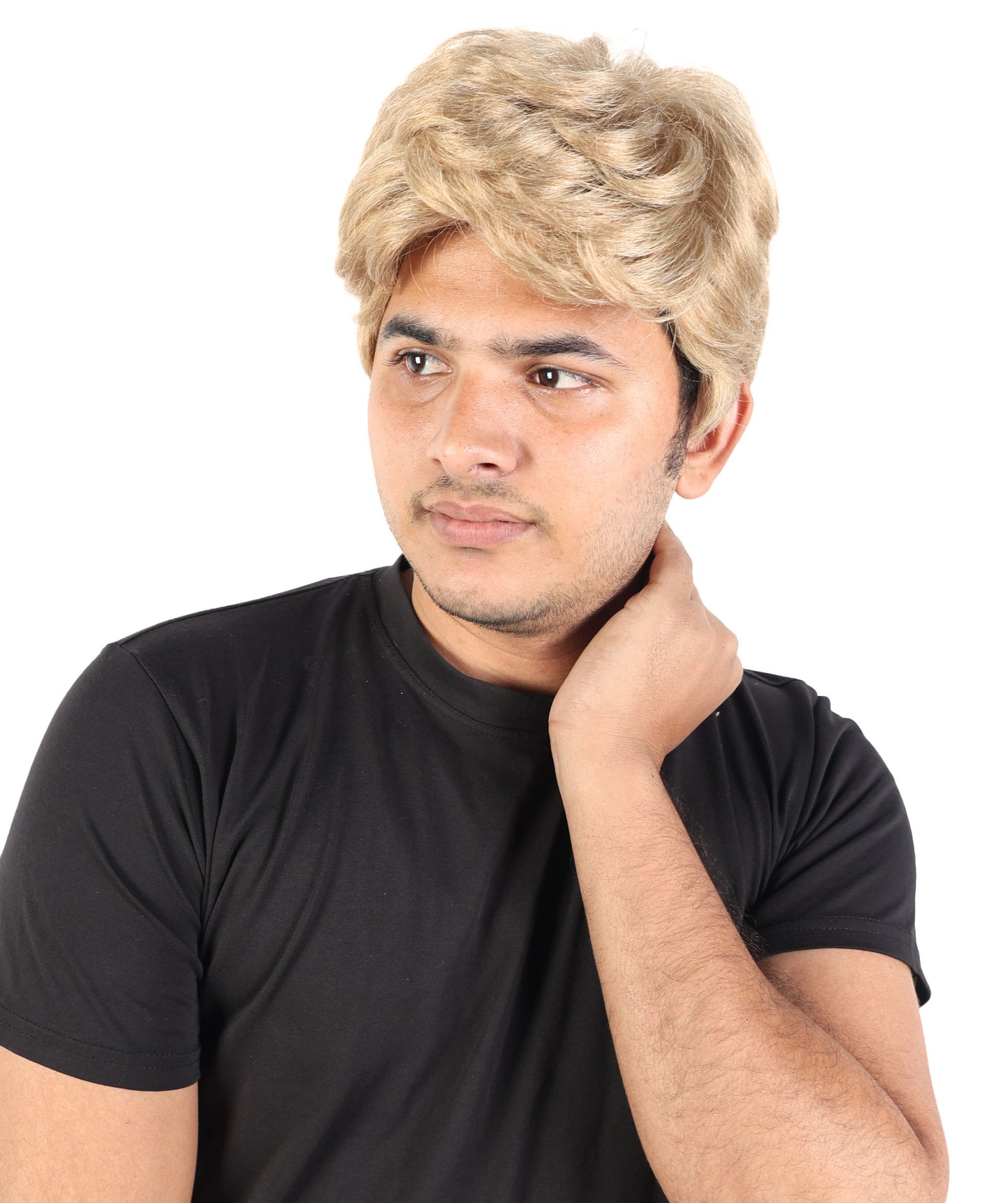 Wigs2you H-7105大人男性用エリートスタイルタスクフォースリーダーウィッグ｜サンディアッシュブロンドのタクティカルコスプレウィッグ（調節可能なキャップ付き）、ハロウィンやコンベンションに最適