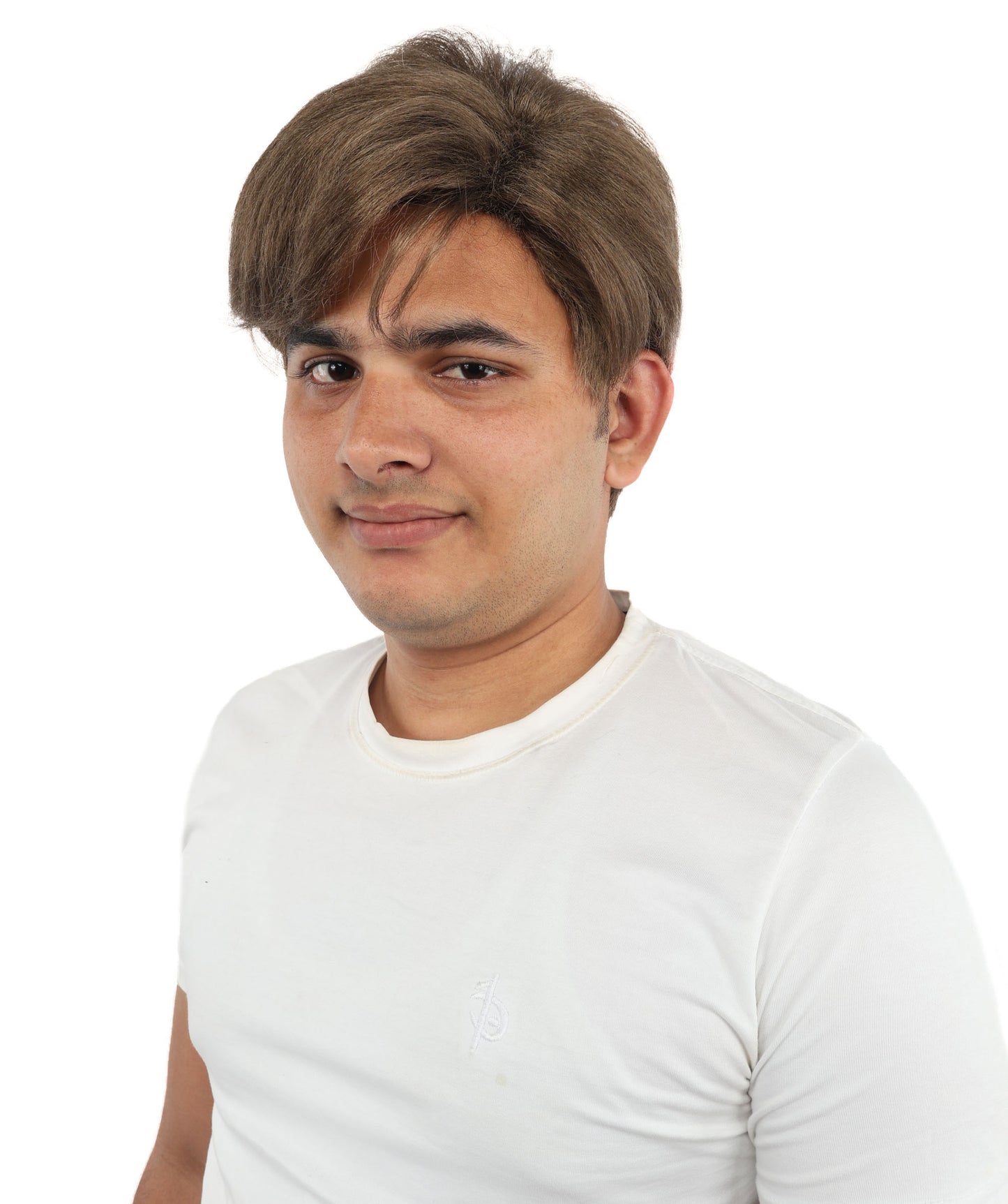 Wigs2you H-7107大人男性用ショートブラウンウィッグ｜自然な見た目のレイヤードテクスチャー合成毛｜定番の普段使いコスプレスタイル