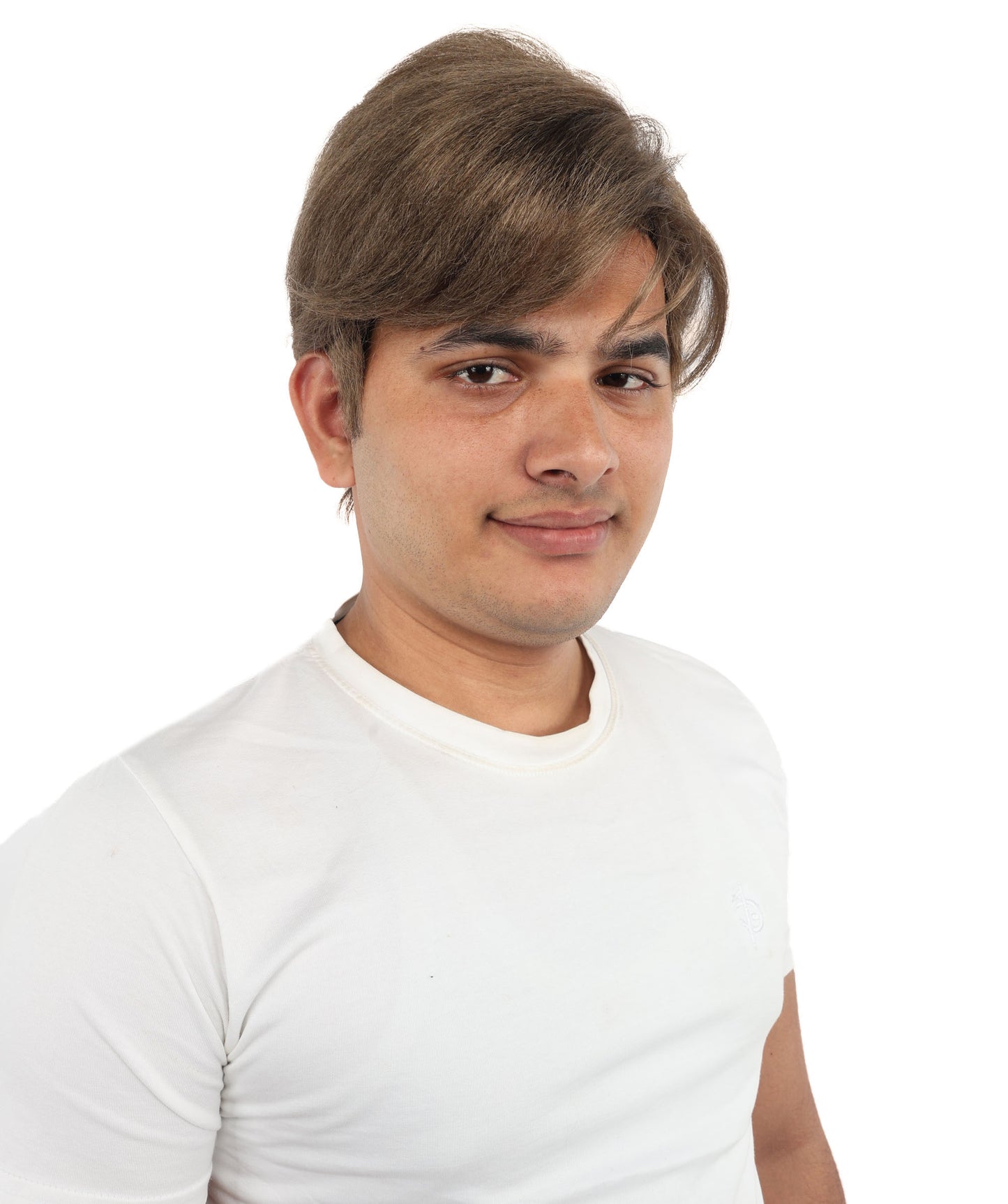 Wigs2you H-7107大人男性用ショートブラウンウィッグ｜自然な見た目のレイヤードテクスチャー合成毛｜定番の普段使いコスプレスタイル