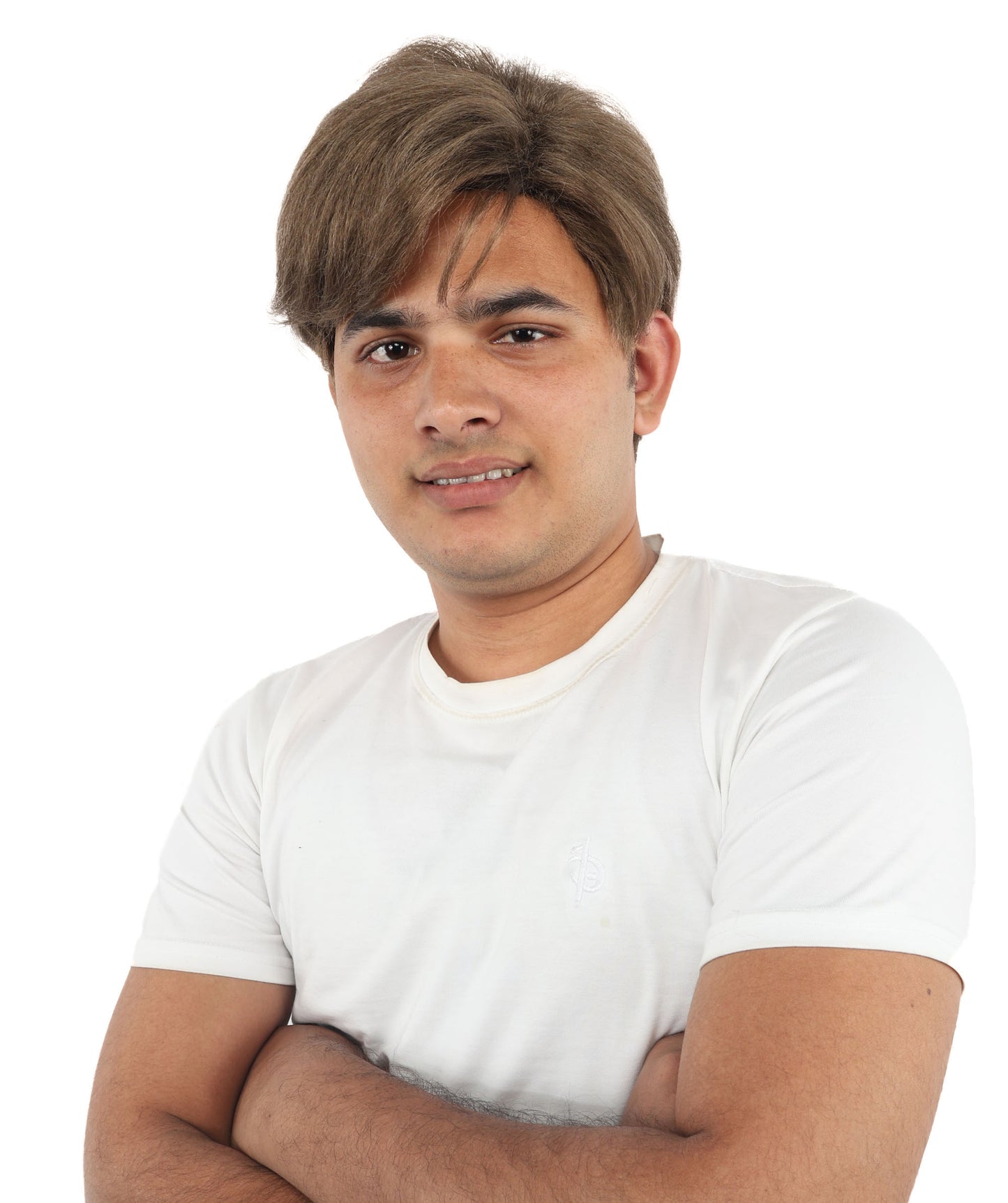 Wigs2you H-7107大人男性用ショートブラウンウィッグ｜自然な見た目のレイヤードテクスチャー合成毛｜定番の普段使いコスプレスタイル