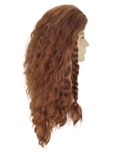 Wigs2you H-7109 大人男性用ロングウェーブ銅ウィッグ｜合成毛｜コスプレ、ハロウィン、パーティーイベントに最適なナチュラルレイヤードスタイル