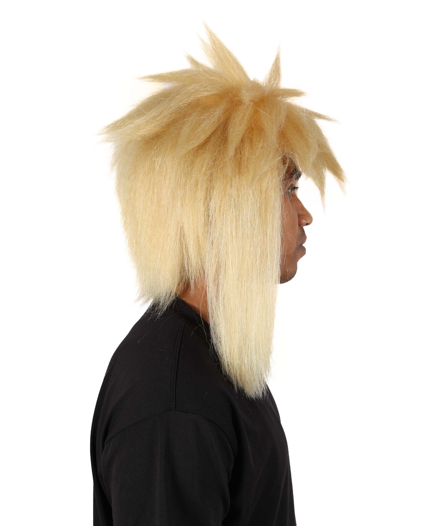 Wigs2you H-7112 大人男性用アニメ風ブロンドふわふわコスプレウィッグ｜ハロウィン、カーニバル、ロールプレイパーティーに最適なスパイクレイヤードヘアピース