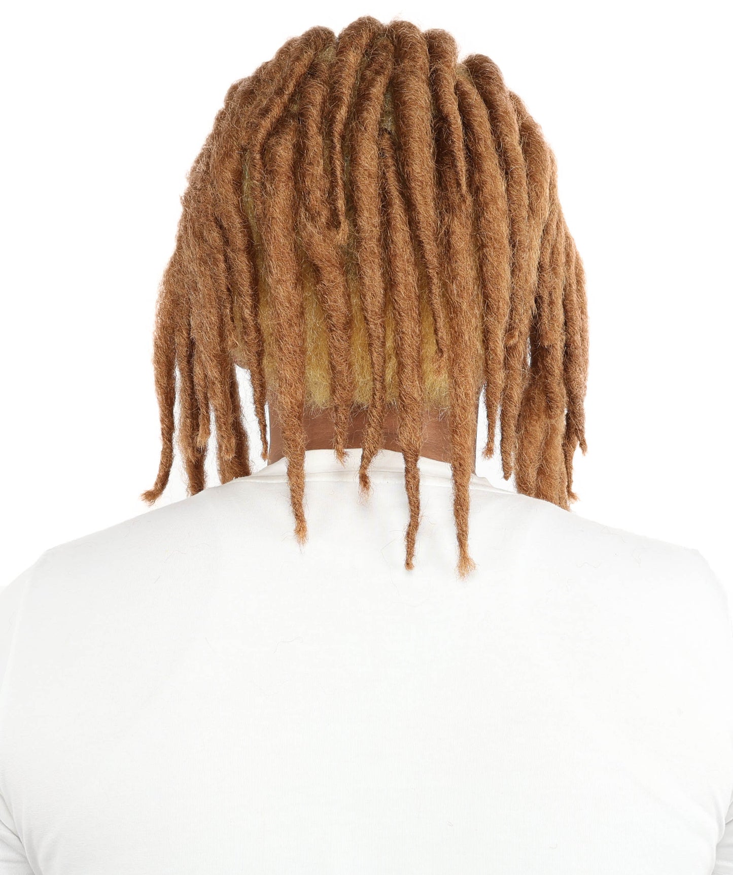 Wigs2you H-7119 大人男性用オンブレブロンド＆ブラウンドレッドロックウィッグ｜コーンロウスタイル｜コスプレ、ラッパーパーティー、ハロウィン、ステージに最適