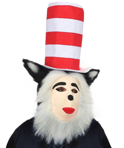 Wigs2you H-7120大人用ユニセックス アニマルキャラクター 猫 白黒コスチュームセット | ムスクセット付き完全セット | 究極のハロウィン＆コスプレキット