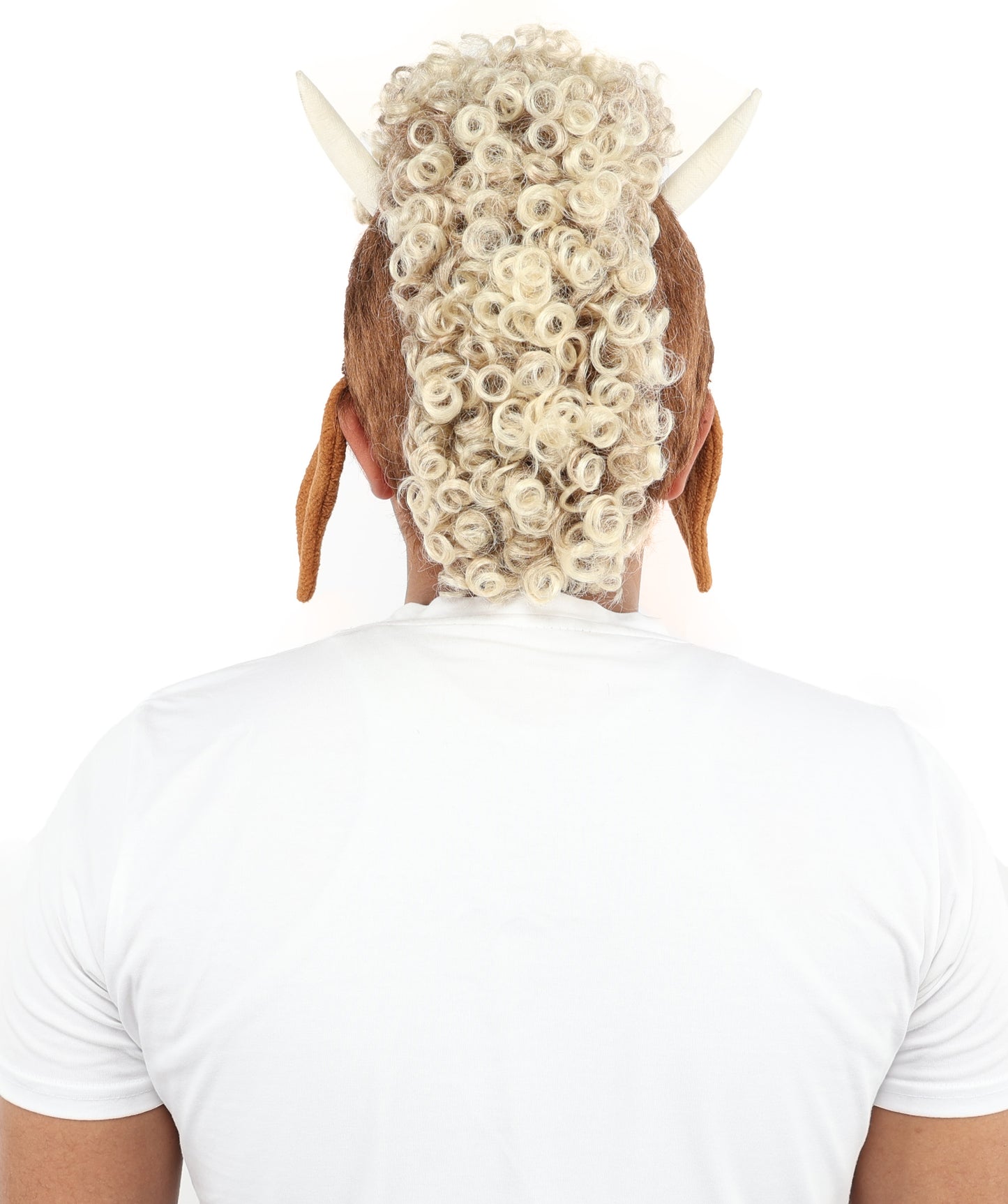 Wigs2you H-7123 大人男性用ショートタイトカールマルチウィッグ – ダークルート、ブロンドチップのナチュラルテクスチャーヘア | スタイリング、ステージ出演、写真撮影、キャラクタールック用にデザインされています