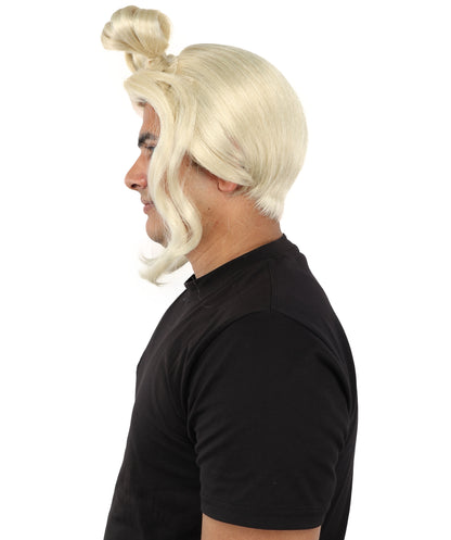 Wigs2you H-7124 大人用ブロンドダブルツインお団子ヘアウィッグ – 滑らかな質感の立体的なヘアデザイン | キャラクタースタイリング、テーマイベント、ステージ出演、クリエイティブなルックスに最適