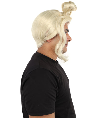Wigs2you H-7124 大人用ブロンドダブルツインお団子ヘアウィッグ – 滑らかな質感の立体的なヘアデザイン | キャラクタースタイリング、テーマイベント、ステージ出演、クリエイティブなルックスに最適