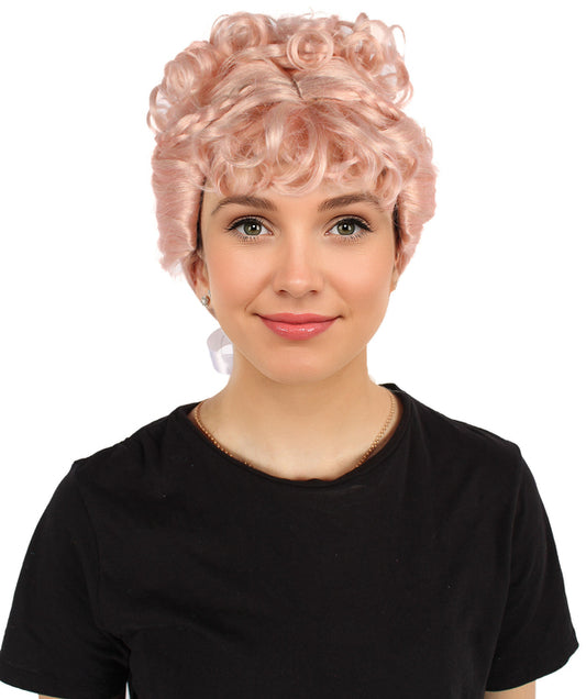 Wigs2you H-7129 女性用18歳の誕生日をイメージしたピンクのお団子ヘアウィッグ｜ハロウィン＆コスプレ用ウィッグ｜難燃性合成繊維