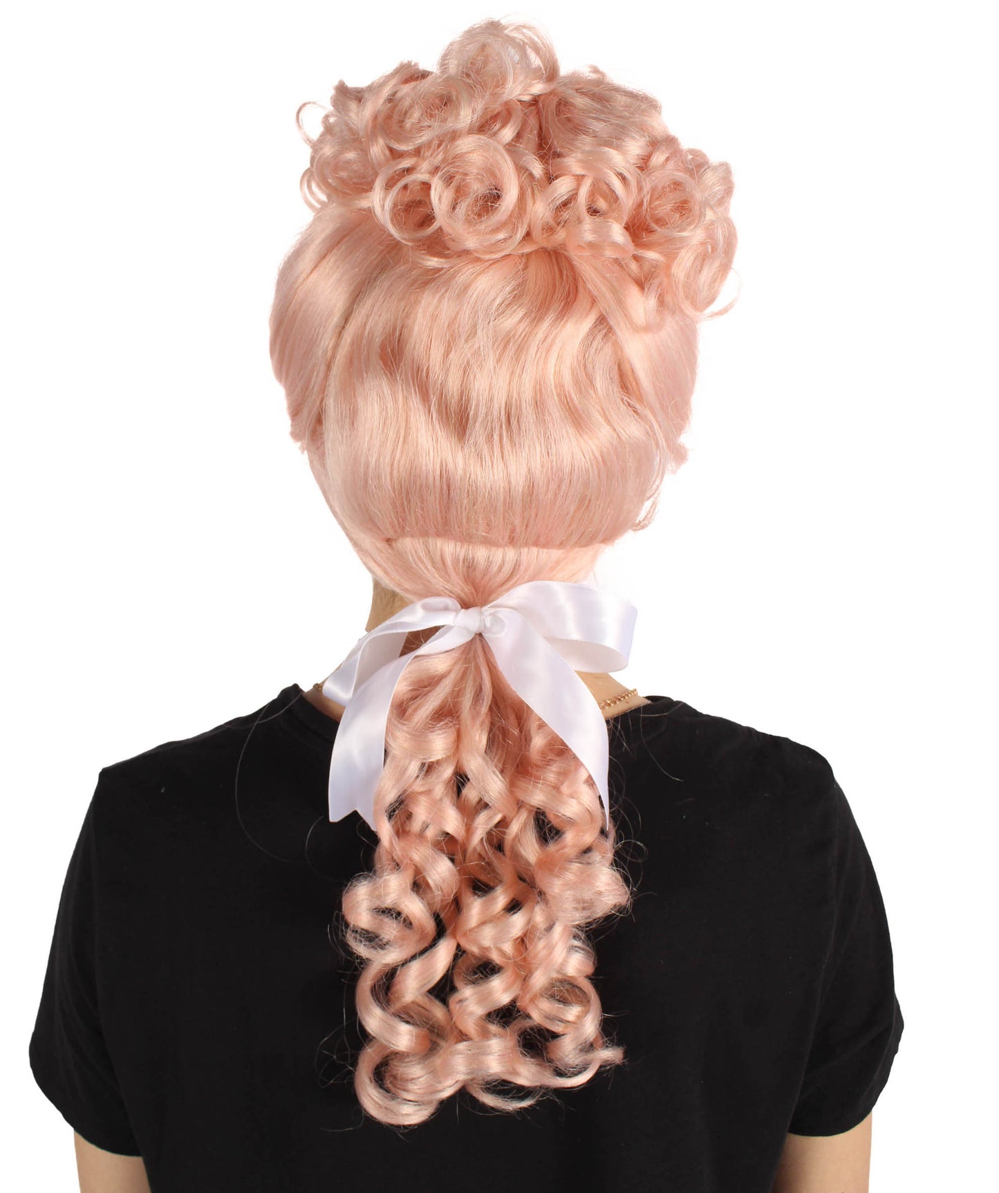Wigs2you H-7129 女性用18歳の誕生日をイメージしたピンクのお団子ヘアウィッグ｜ハロウィン＆コスプレ用ウィッグ｜難燃性合成繊維