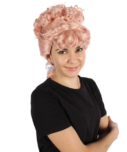 Wigs2you H-7129 女性用18歳の誕生日をイメージしたピンクのお団子ヘアウィッグ｜ハロウィン＆コスプレ用ウィッグ｜難燃性合成繊維