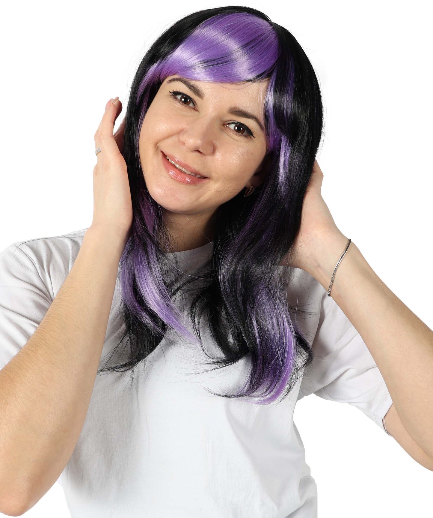 Wigs2you H-7132 女性用ミステリアスマルチカラーストレートウィッグ｜ハロウィン＆コスプレウィッグ｜難燃性合成繊維