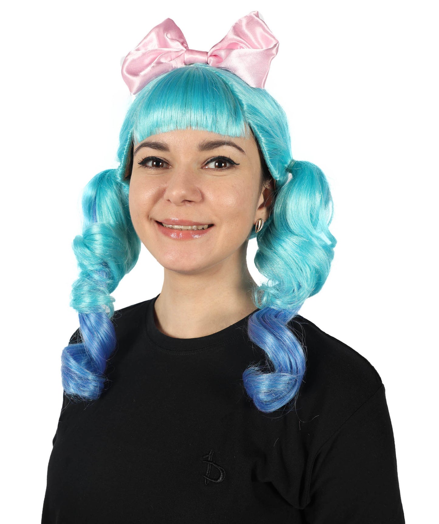 Wigs2you H-7134 女性用アメリカンセレブ風マルチカラーカーリーポニーテールウィッグ｜ハロウィン＆コスプレウィッグ｜難燃性合成繊維
