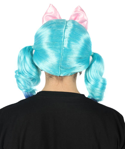 Wigs2you H-7134 女性用アメリカンセレブ風マルチカラーカーリーポニーテールウィッグ｜ハロウィン＆コスプレウィッグ｜難燃性合成繊維