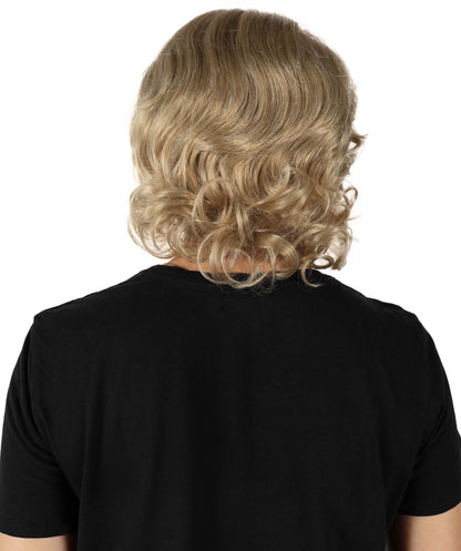 Wigs2you H-7139 女性向け象徴的な政治指導者をイメージしたクラシックなブロンドのカールショートウィッグ｜ハロウィン＆コスプレ用ウィッグ｜難燃性合成繊維、