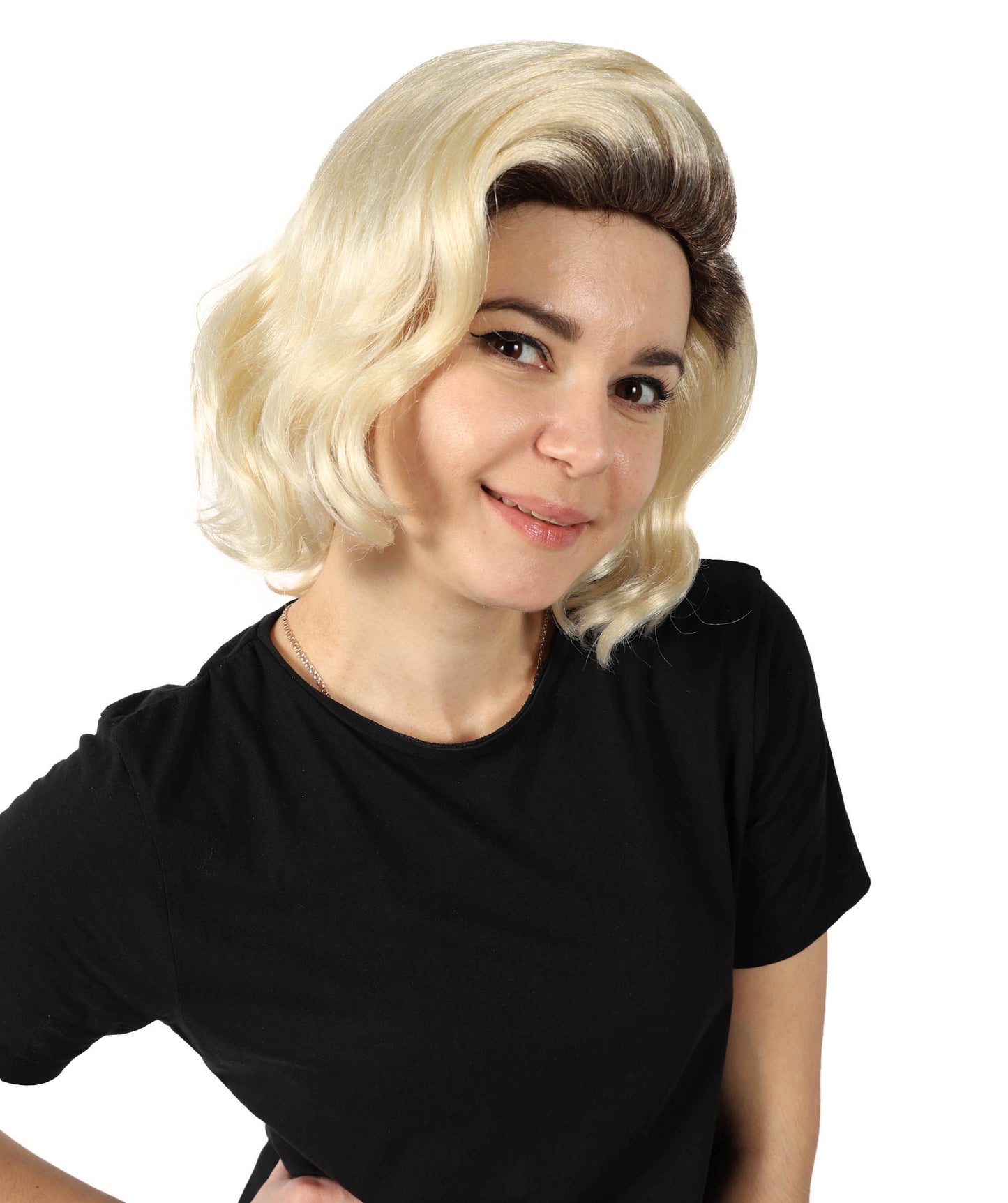 Wigs2you H-7141 女性向け映画キャラクター風ショートウェーブマルチカラーウィッグ｜ハロウィン＆コスプレウィッグ｜難燃性合成繊維、