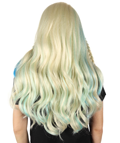 Wigs2you H-7142 ロングウェーブのマルチドラァグクイーンウィッグ（編み込みスタイル）｜ハロウィン＆コスプレウィッグ｜難燃性合成繊維、