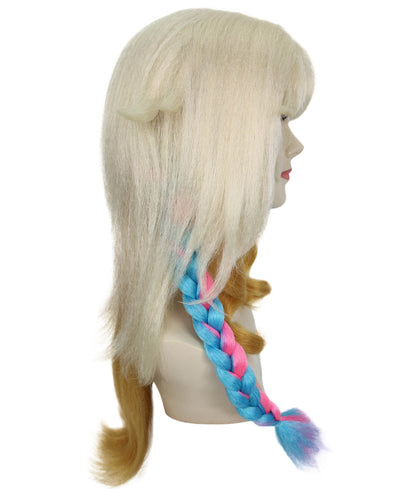Wigs2you H-7145 女性用 原神 シロネン ナトラン マルチカラー ウィッグ | 長さ60cm ミックスカラー合成ウィッグ 調節可能なキャップでしっかりフィット | パーティーやハロウィンに最適、