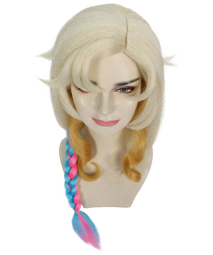 Wigs2you H-7145 女性用 原神 シロネン ナトラン マルチカラー ウィッグ | 長さ60cm ミックスカラー合成ウィッグ 調節可能なキャップでしっかりフィット | パーティーやハロウィンに最適、