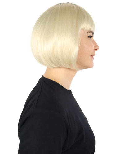 Wigs2you H-7146 女性用CDチェンジャーカーラジオ – 毎日のドライブやロードトリップに最適なブロンドウィッグ、快適でしっかりフィットする調節可能なキャップ、プレミアムな通気性のあるキャップレスキャップ、