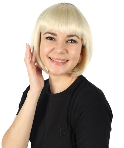 Wigs2you H-7146 女性用CDチェンジャーカーラジオ – 毎日のドライブやロードトリップに最適なブロンドウィッグ、快適でしっかりフィットする調節可能なキャップ、プレミアムな通気性のあるキャップレスキャップ、