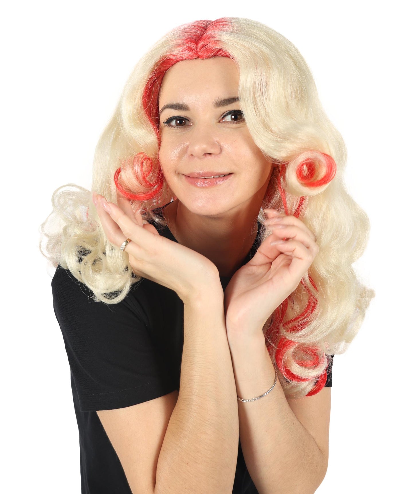 Wigs2you H-7148 女性用リークサフォックスマルチウィッグ – あらゆるシーンに対応するスタイリッシュで快適なコスプレウィッグ。プレミアムな通気性のあるキャップレスキャップと難燃性合成繊維ヘアを使用。