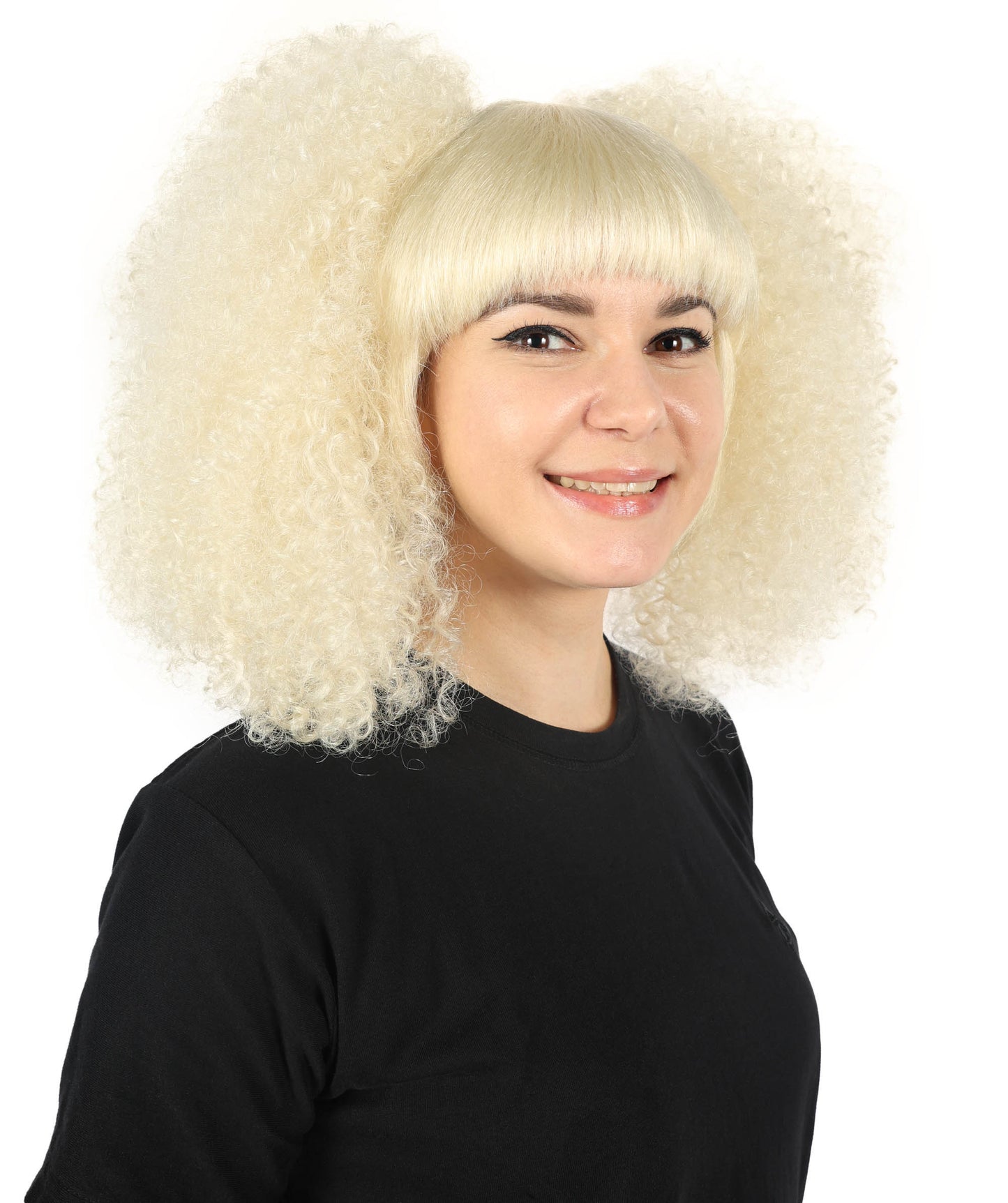 Wigs2you H-7149 コスプレウィッグ レディース ロング カール ライトブロンド フルウィッグ ボリュームスタイル 耐熱ファイバー キャップレス 通気性 パーティー ハロウィン 仮装 イベント