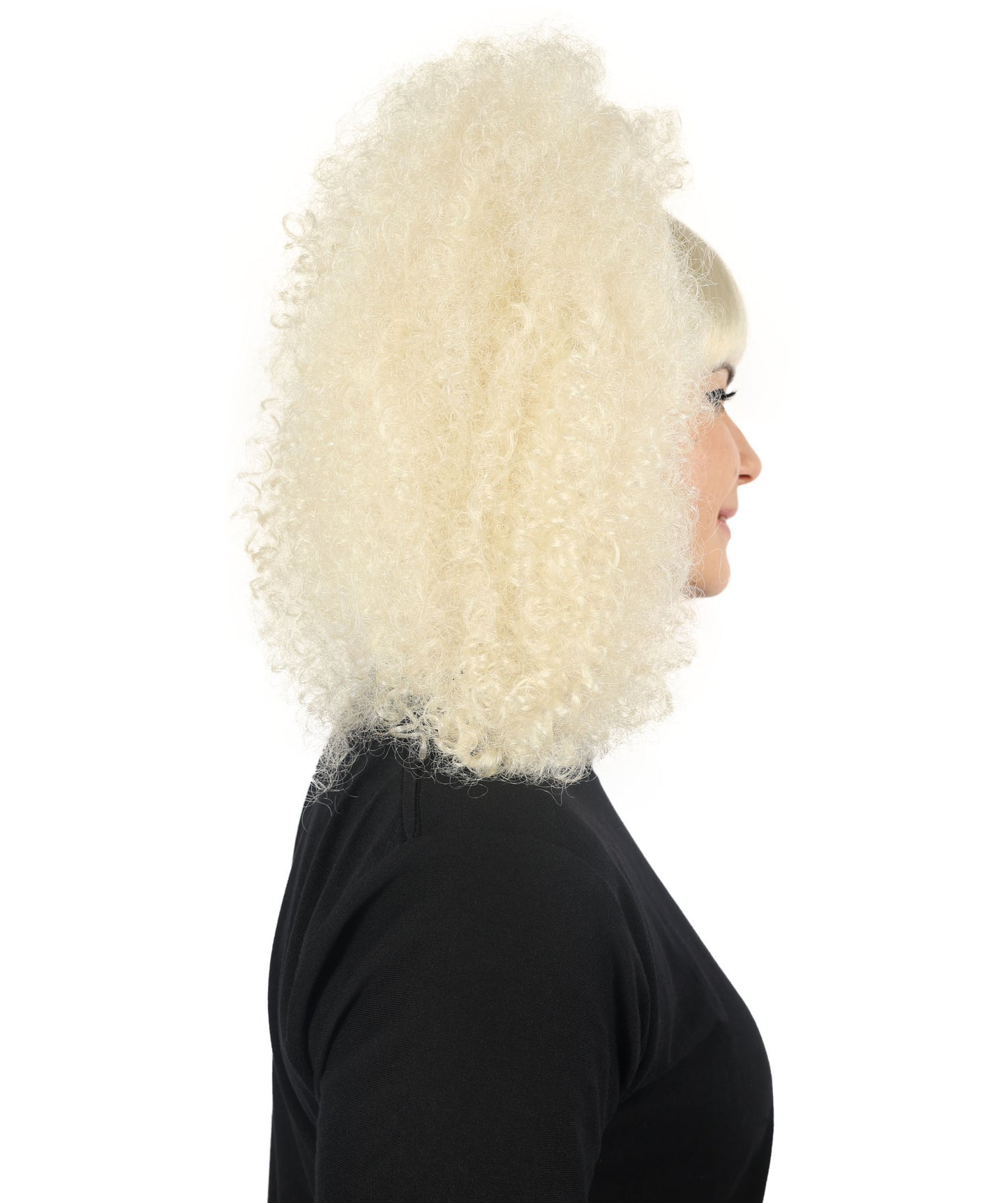 Wigs2you H-7149 コスプレウィッグ レディース ロング カール ライトブロンド フルウィッグ ボリュームスタイル 耐熱ファイバー キャップレス 通気性 パーティー ハロウィン 仮装 イベント
