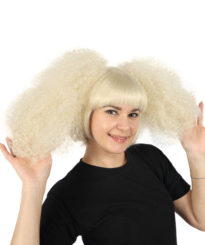 Wigs2you H-7149 コスプレウィッグ レディース ロング カール ライトブロンド フルウィッグ ボリュームスタイル 耐熱ファイバー キャップレス 通気性 パーティー ハロウィン 仮装 イベント