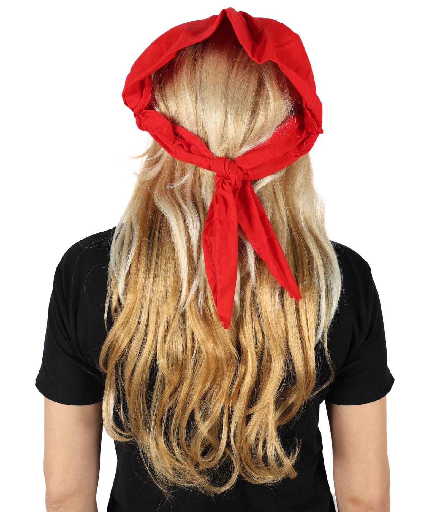 Wigs2you H-7150 コスプレウィッグ レディース ロング ウェーブ 21インチ フルウィッグ 赤バンダナ付き 海賊風 パイレーツスタイル 耐熱ファイバー ハロウィン 仮装 イベント パーティー